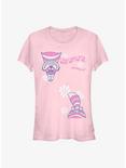 Disney Alice In Wonderland Cheshire Split Girls T-Shirt, LIGHT PINK, hi-res