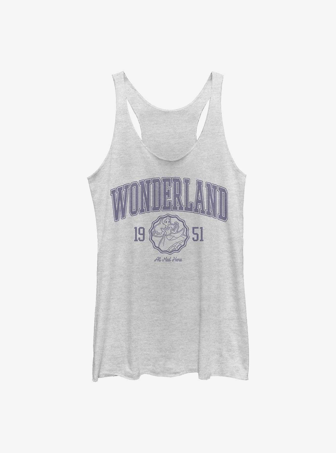 Disney Alice In Wonderland College Girls Tank, WHITE HTR, hi-res