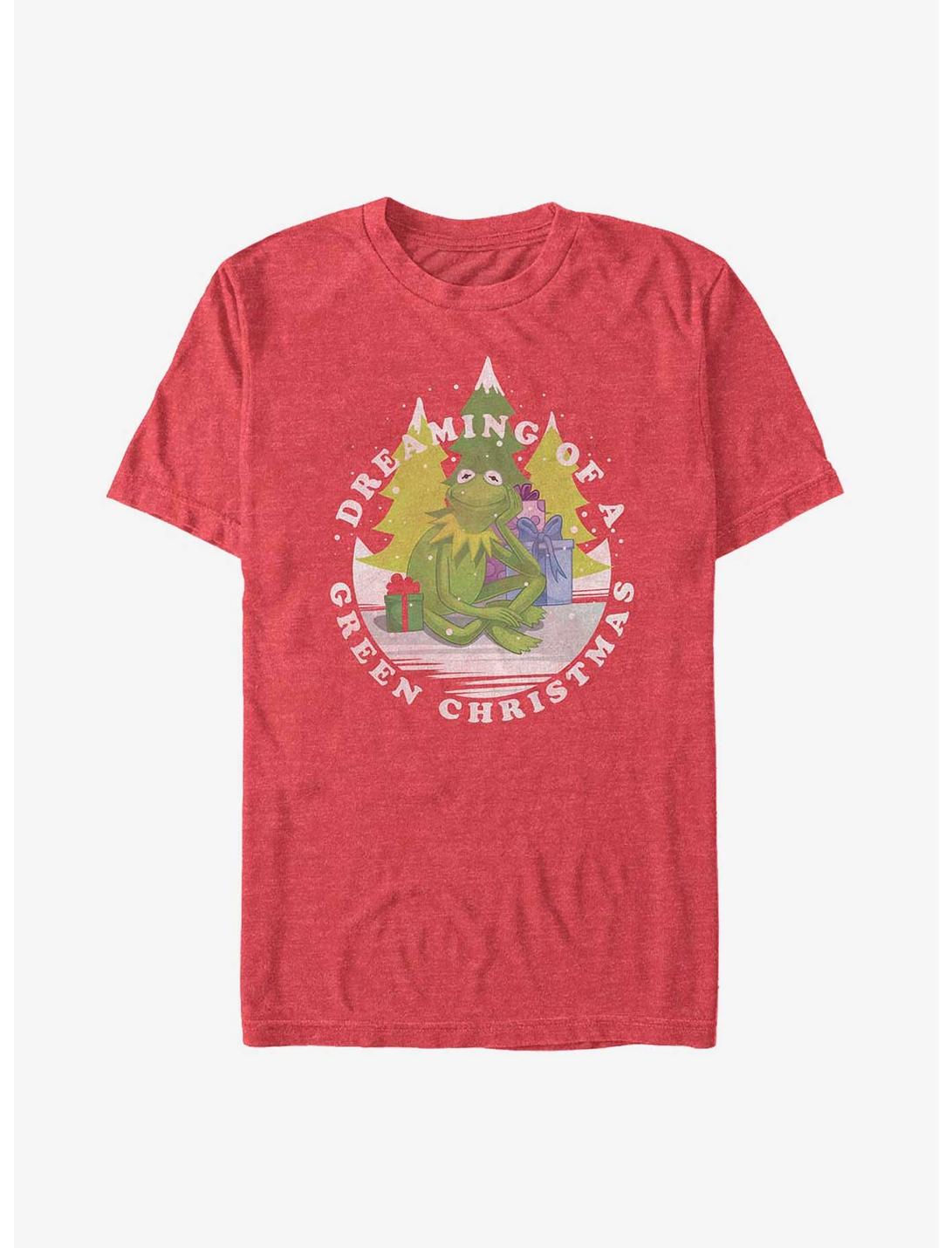 Disney The Muppets Dreaming Of Green Christmas T-Shirt, RED HTR, hi-res