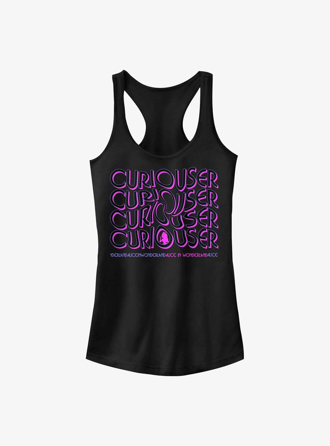 Disney Alice In Wonderland Curiouser Swilr Girls Tank, BLACK, hi-res