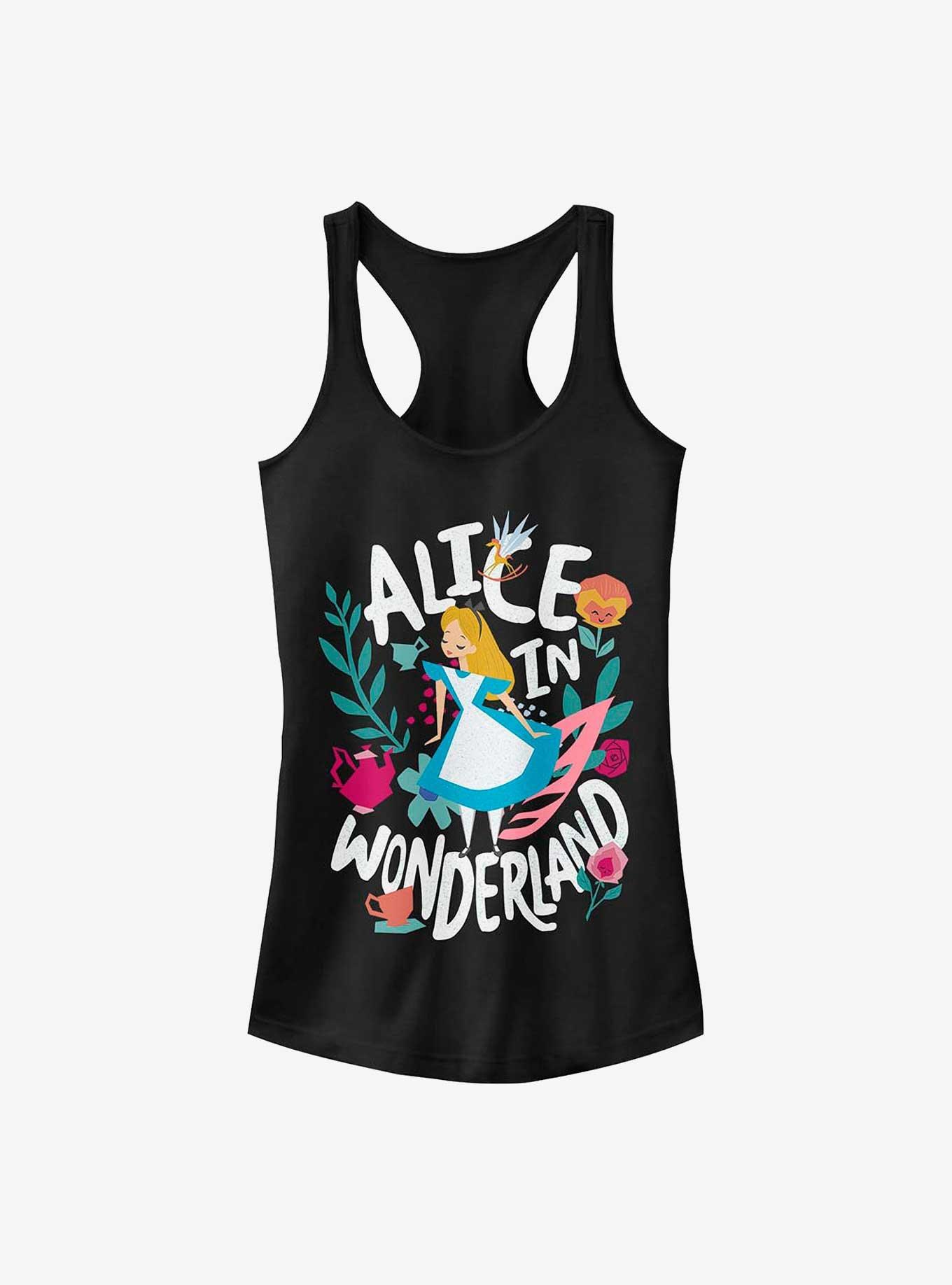 Disney Alice In Wonderland Cutout Alice Girls Tank, BLACK, hi-res