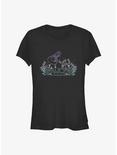 Disney Alice In Wonderland Gradient Rabbit Girls T-Shirt, BLACK, hi-res