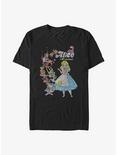 Disney Alice In Wonderland Group T-Shirt, BLACK, hi-res