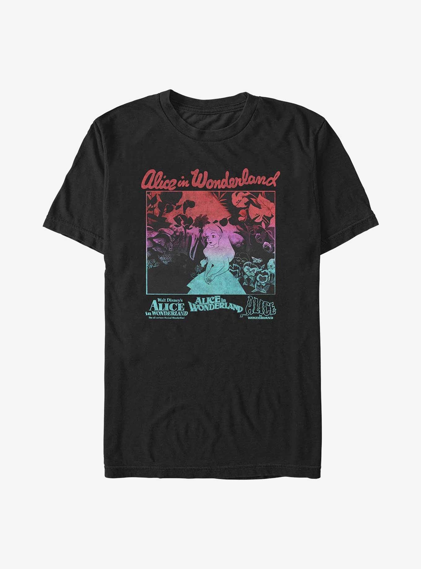 Disney Alice In Wonderland Poster T-Shirt, BLACK, hi-res