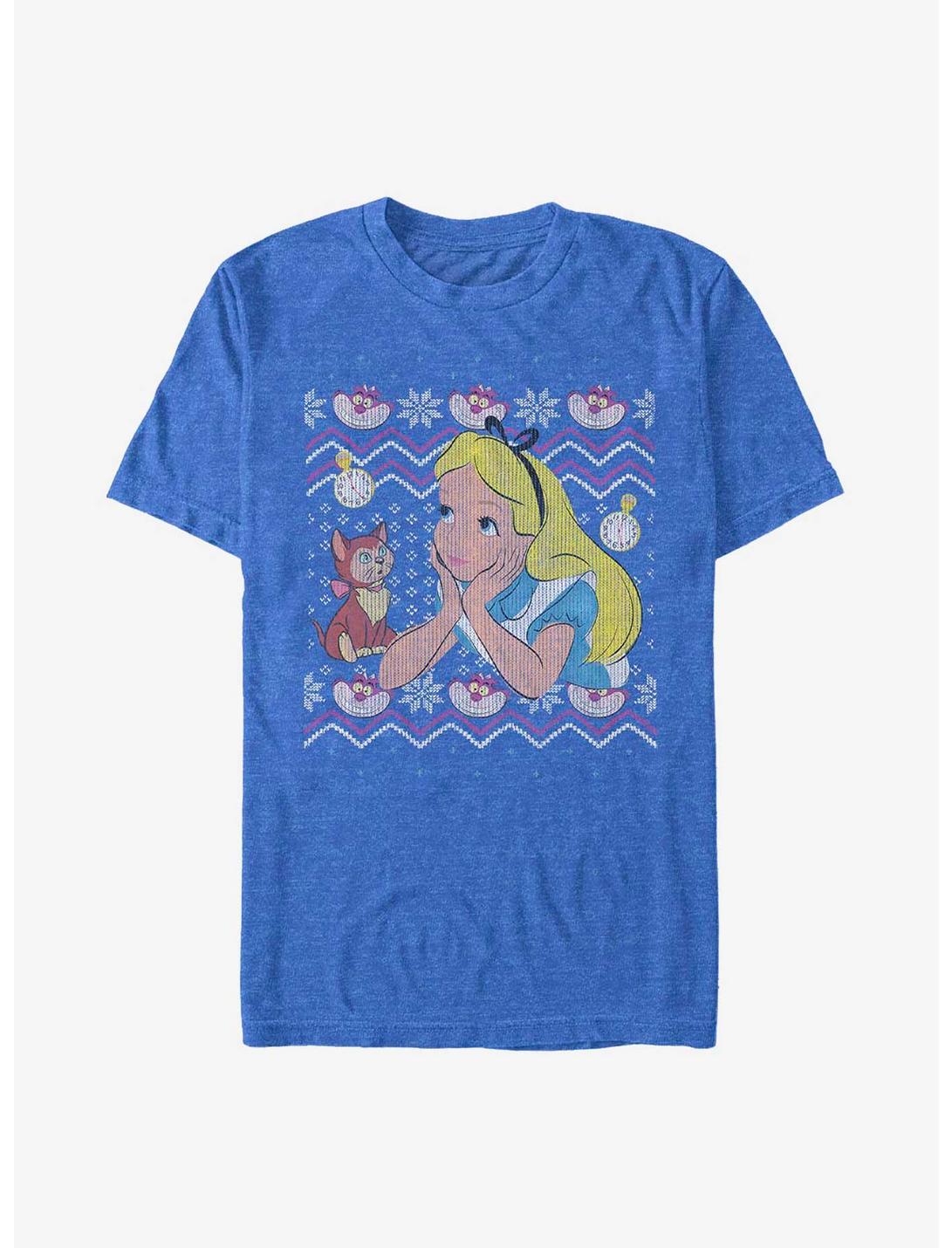 Disney Alice In Wonderland Ugly Sweater T-Shirt, ROY HTR, hi-res