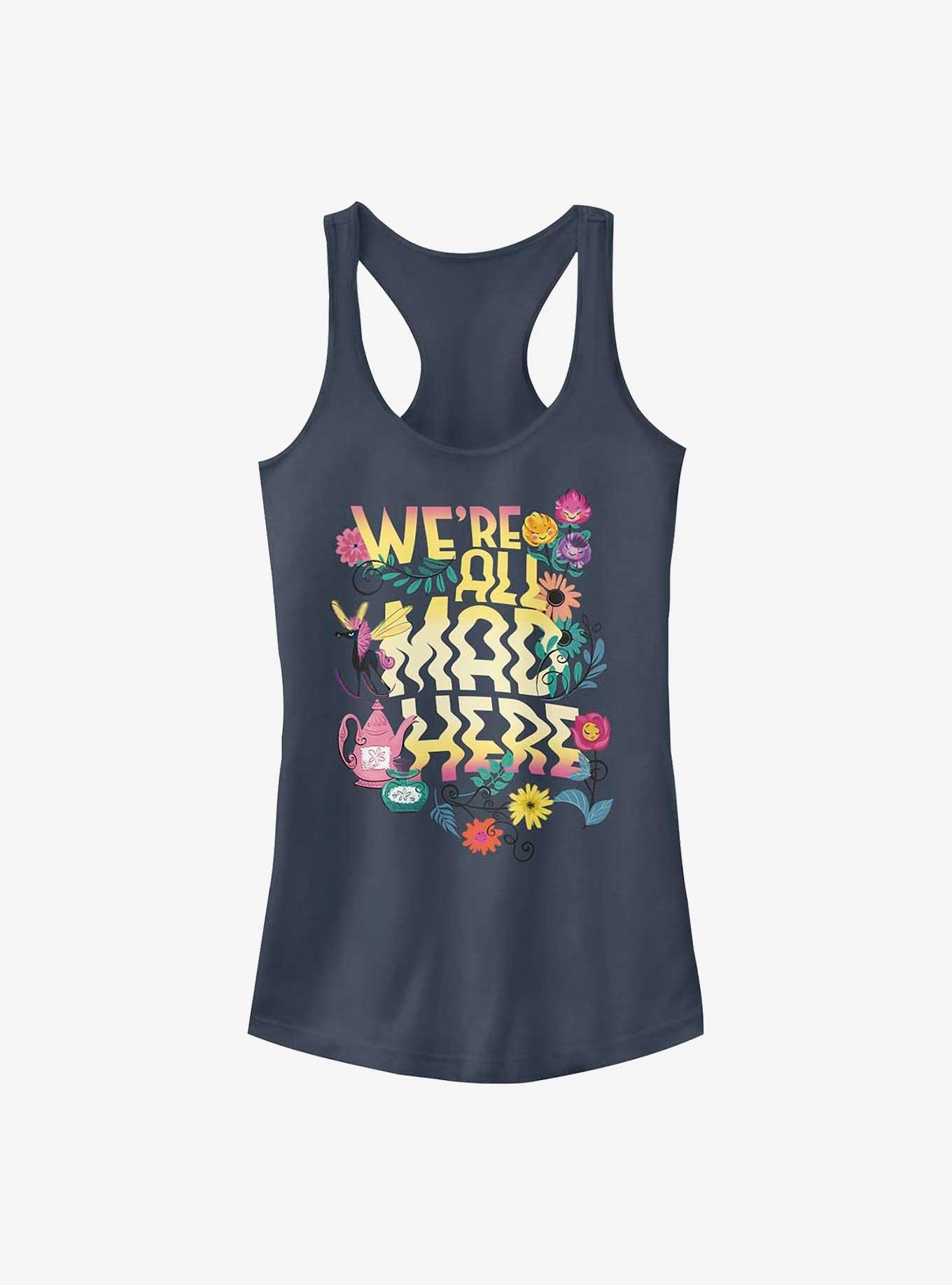 Disney Alice In Wonderland We're All Mad Here Girls Tank, INDIGO, hi-res