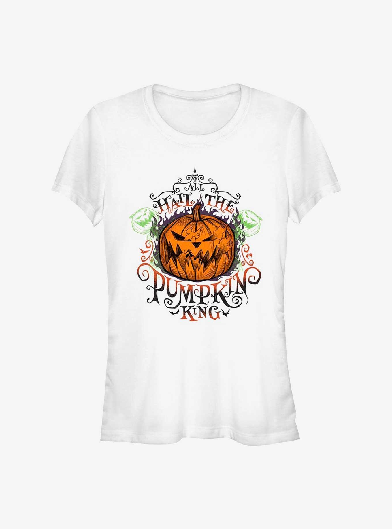 Disney The Nightmare Before Christmas All Hail The Pumpkin King Girls T-Shirt, BLACK, hi-res