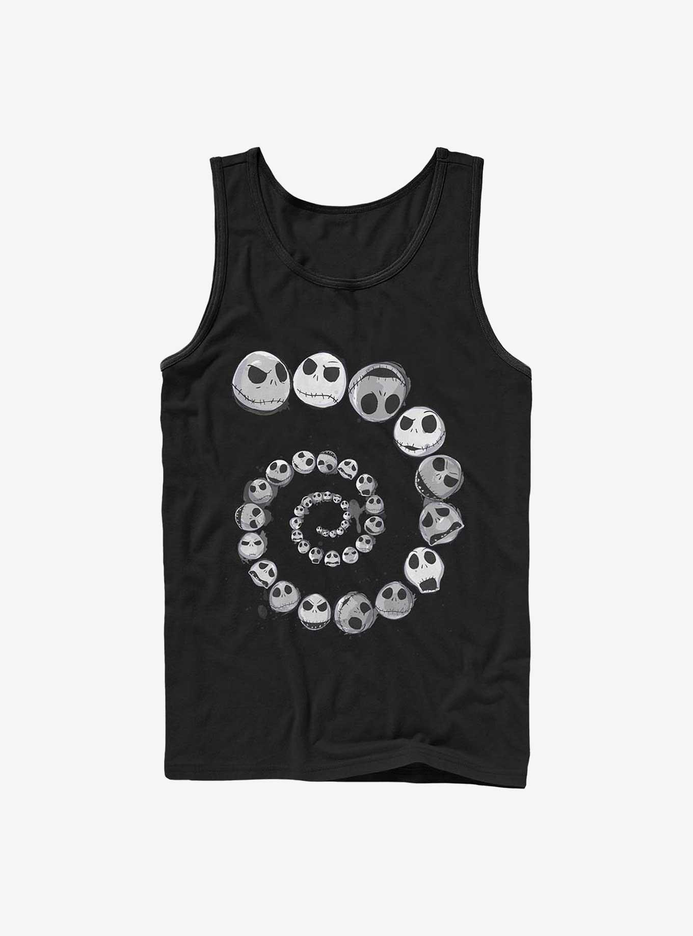 Disney The Nightmare Before Christmas Jack Emotions Spiral Tank, BLACK, hi-res