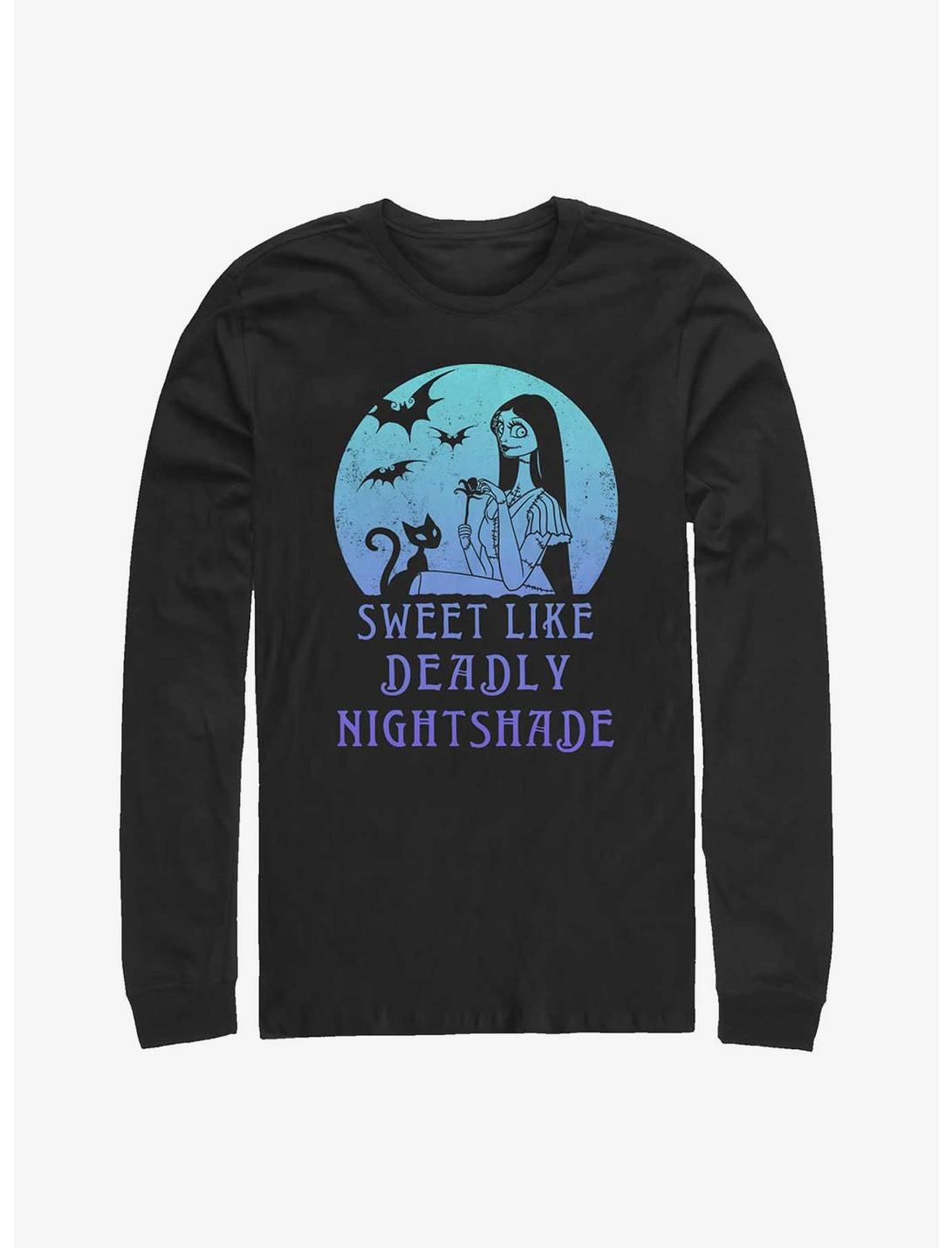 Disney The Nightmare Before Christmas Sally Sweet Like Deadly Nightshade Long-Sleeve T-Shirt, BLACK, hi-res