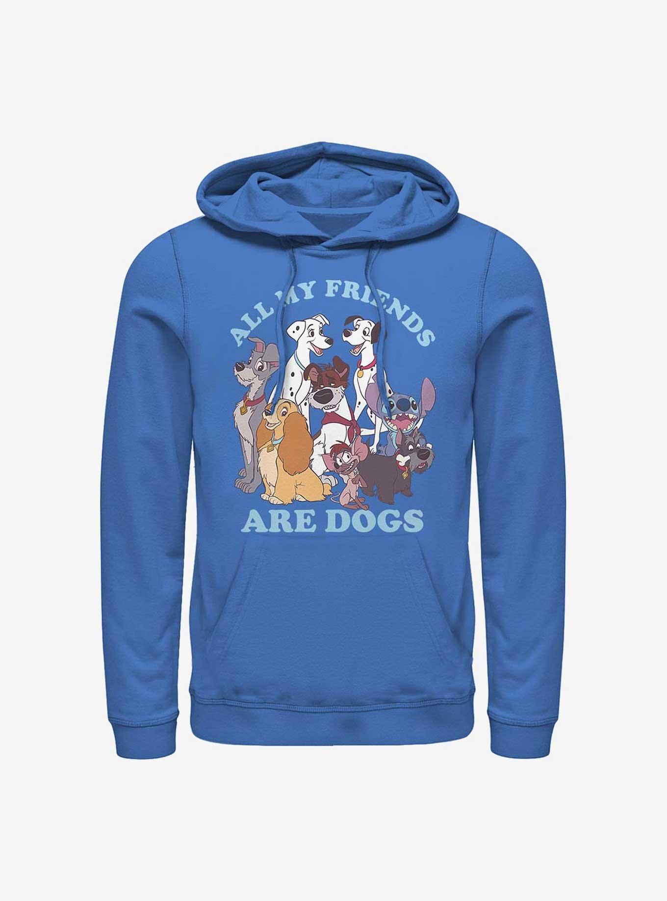 Disney All My Friends Are Dogs Hoodie BLUE Hot Topic