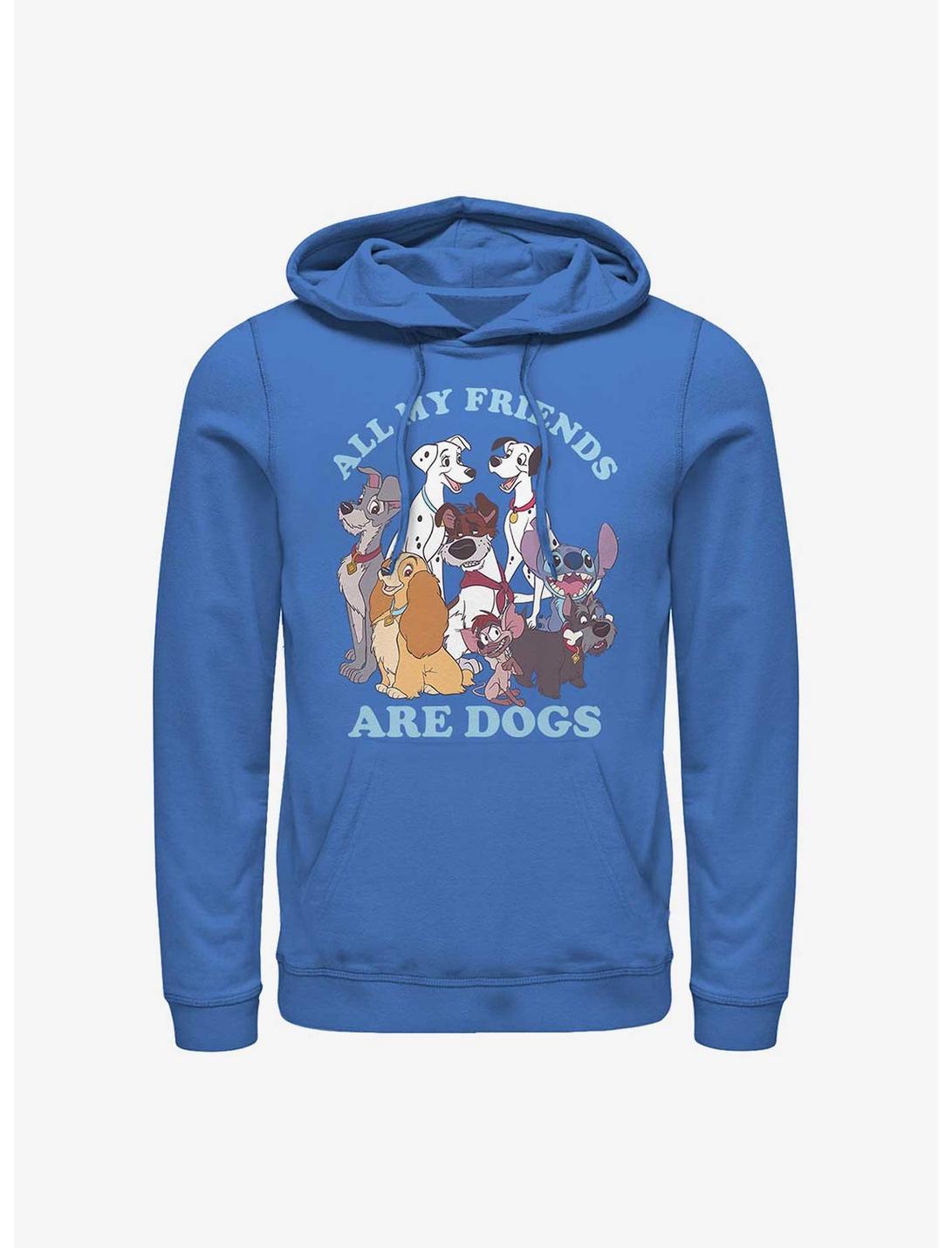Disney All My Friends Are Dogs Hoodie, ROYAL, hi-res