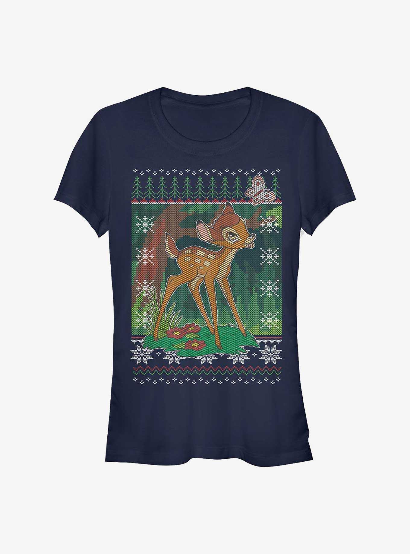 Disney Bambi Fair Isle Pattern Girls T-Shirt, , hi-res