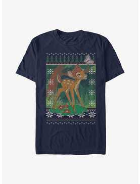 Disney Bambi Fair Isle Pattern T-Shirt, , hi-res
