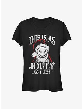 Disney The Nightmare Before Christmas This Is As Jolly As I Get Santa Jack Girls T-Shirt, , hi-res