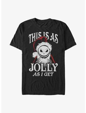 Plus Size Disney The Nightmare Before Christmas This Is As Jolly As I Get Santa Jack T-Shirt, , hi-res