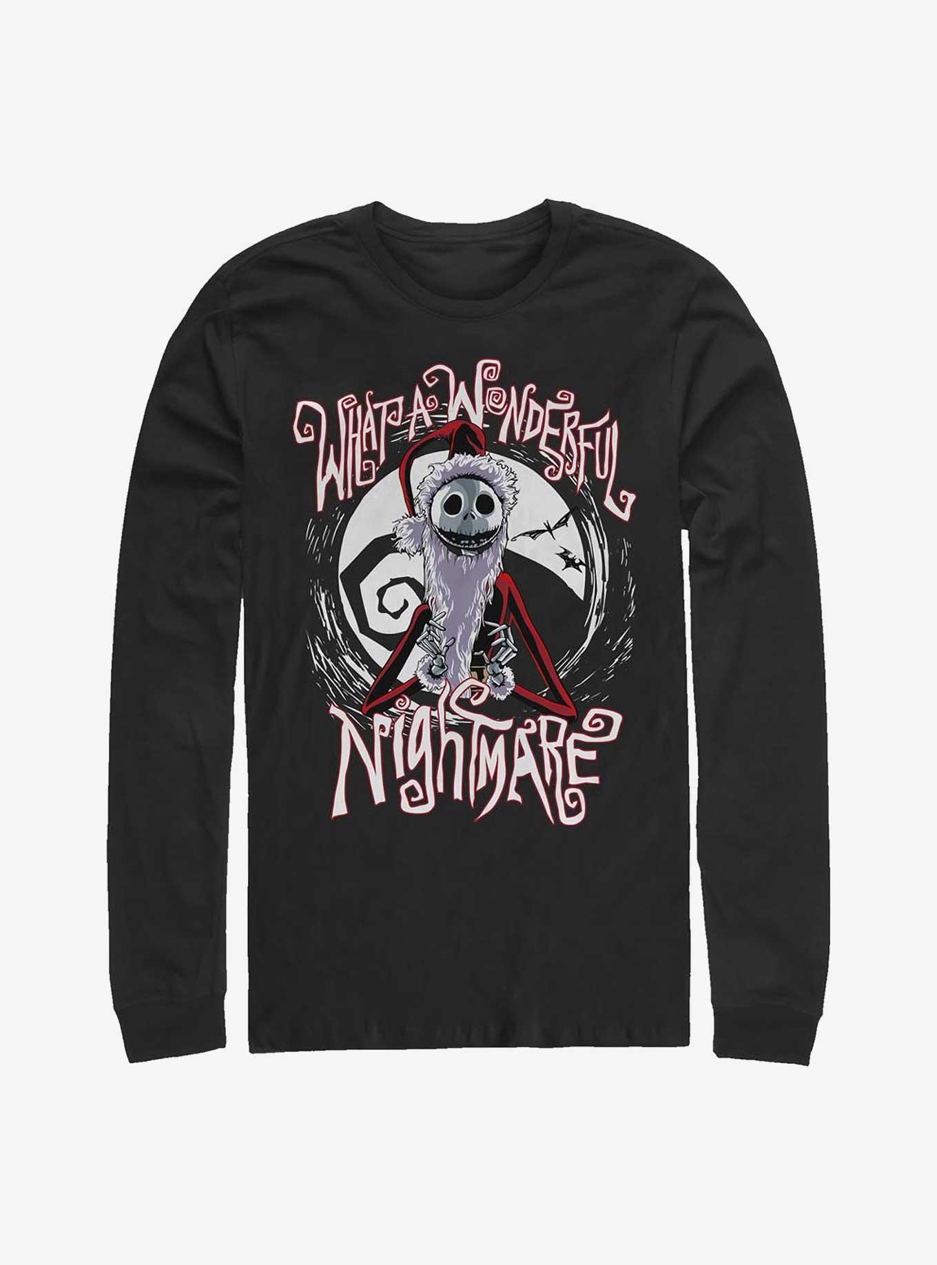 Disney The Nightmare Before Christmas What A Wonderful Nightmare Santa Jack Long-Sleeve T-Shirt, , hi-res