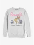 Disney Bambi Friends With Nature Sweatshirt, WHITE, hi-res