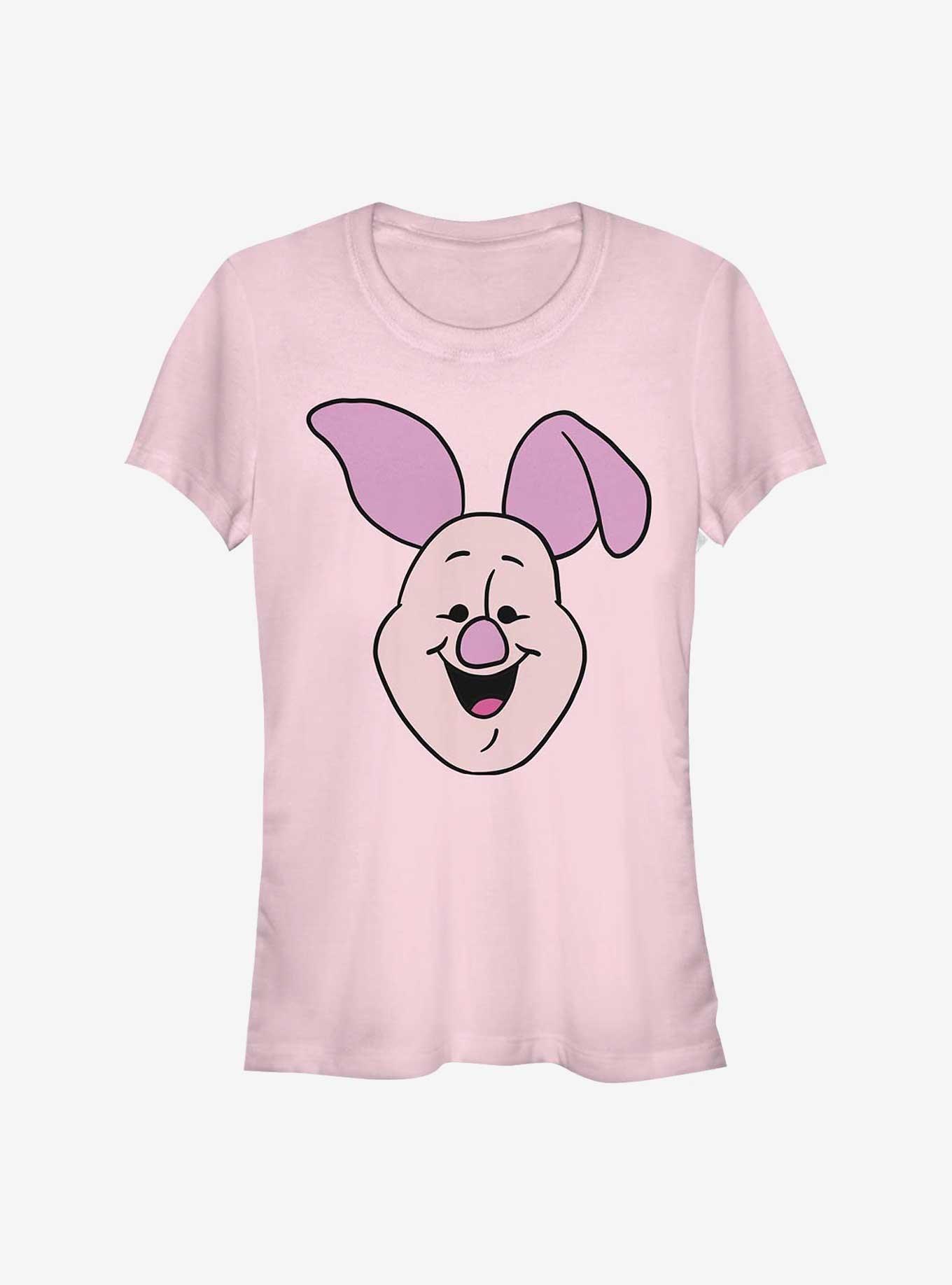 Disney Winnie The Pooh Big Face Piglet Girls T-Shirt, LIGHT PINK, hi-res