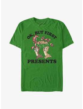 Disney Chip And Dale Ok But First Presents T-Shirt, , hi-res
