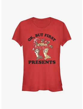 Disney Chip And Dale Ok But First Presents Girls T-Shirt, , hi-res