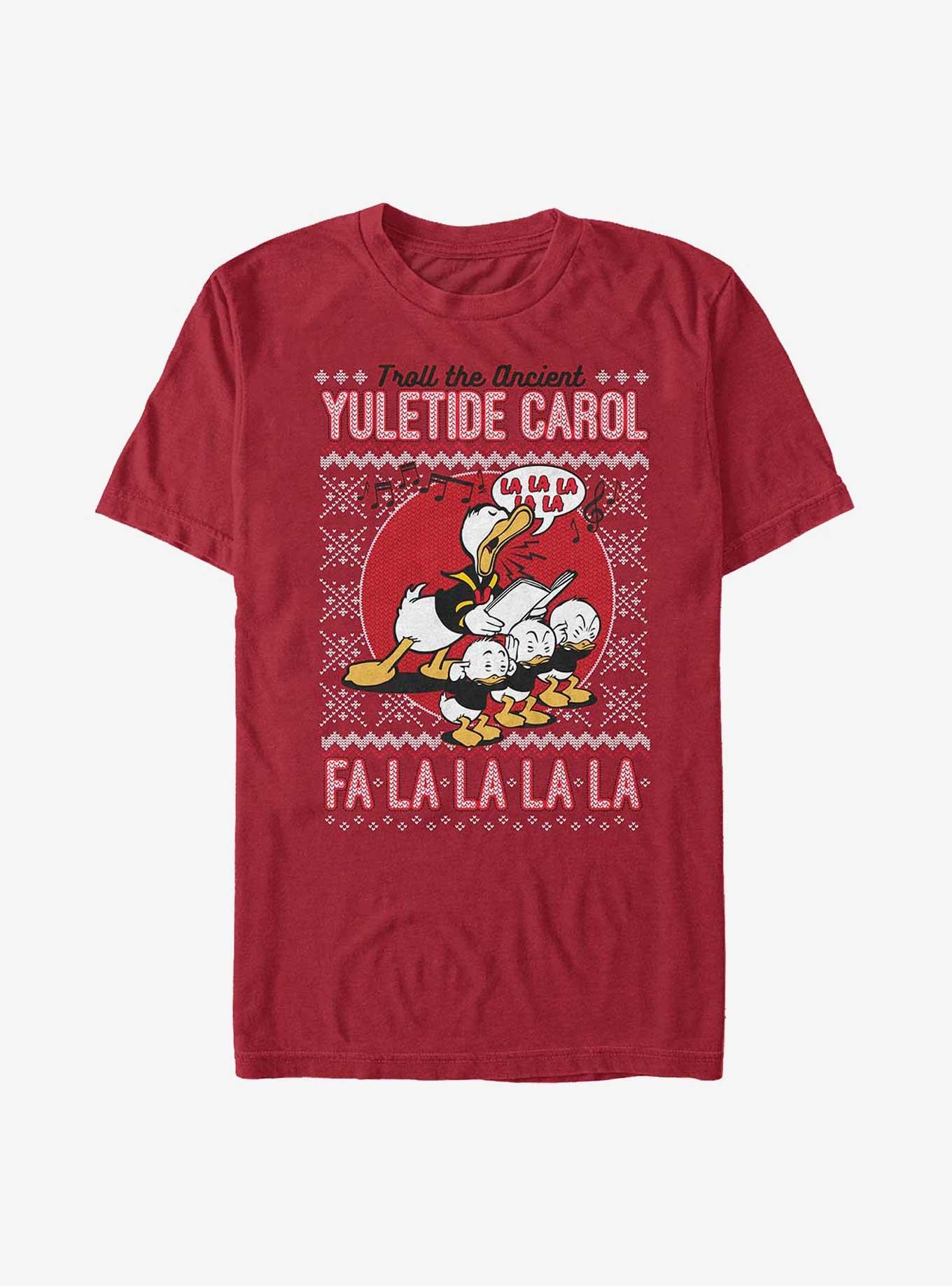 Disney Duck Tale Yuletide Donald Fa La La T-Shirt