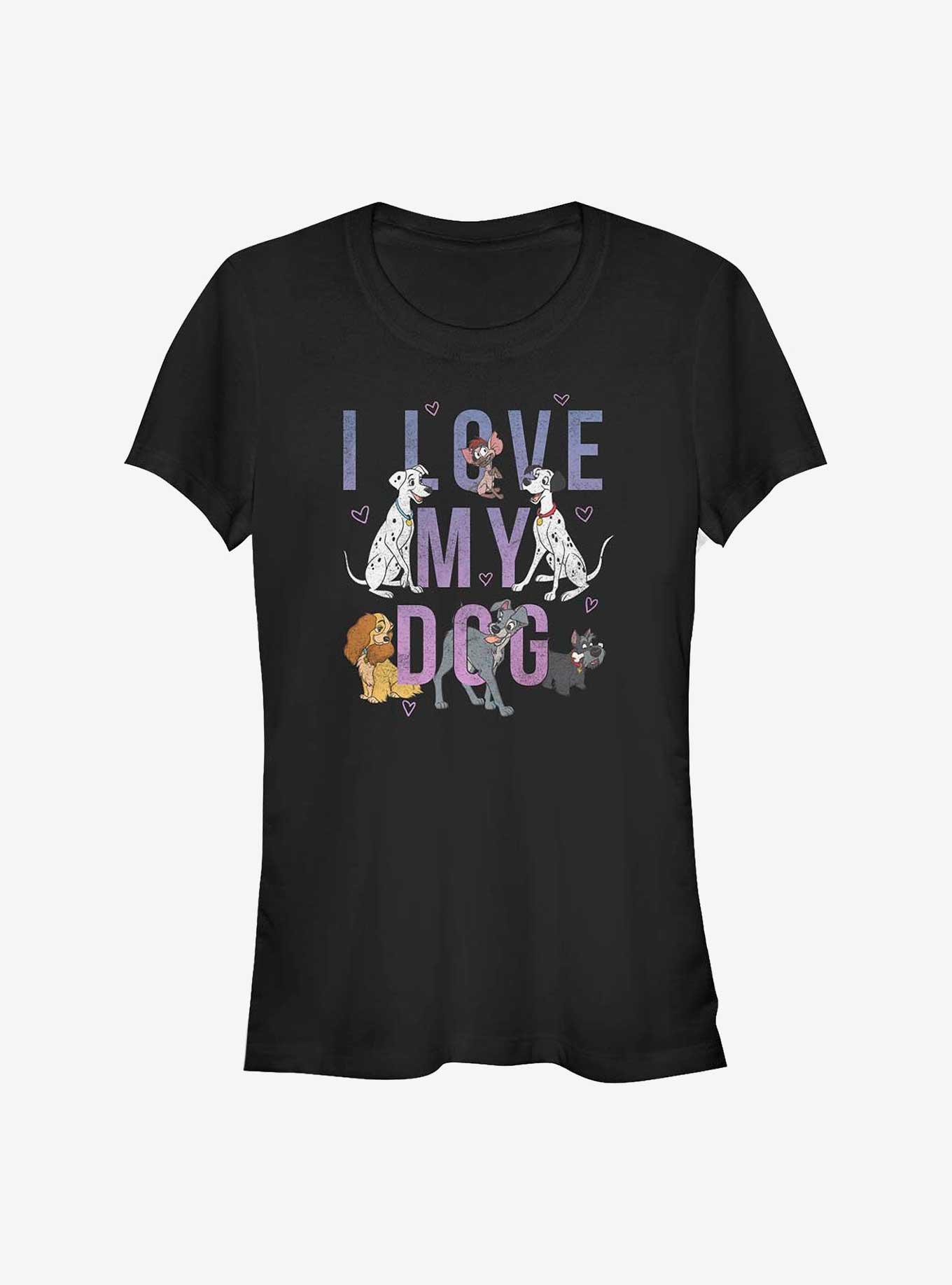 Disney I Love My Dog Girls T-Shirt, BLACK, hi-res