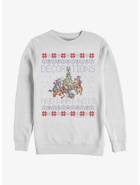 Disney Winnie The Pooh Fair Isle Decorations And What Nots Christmas Sweatshirt, , hi-res