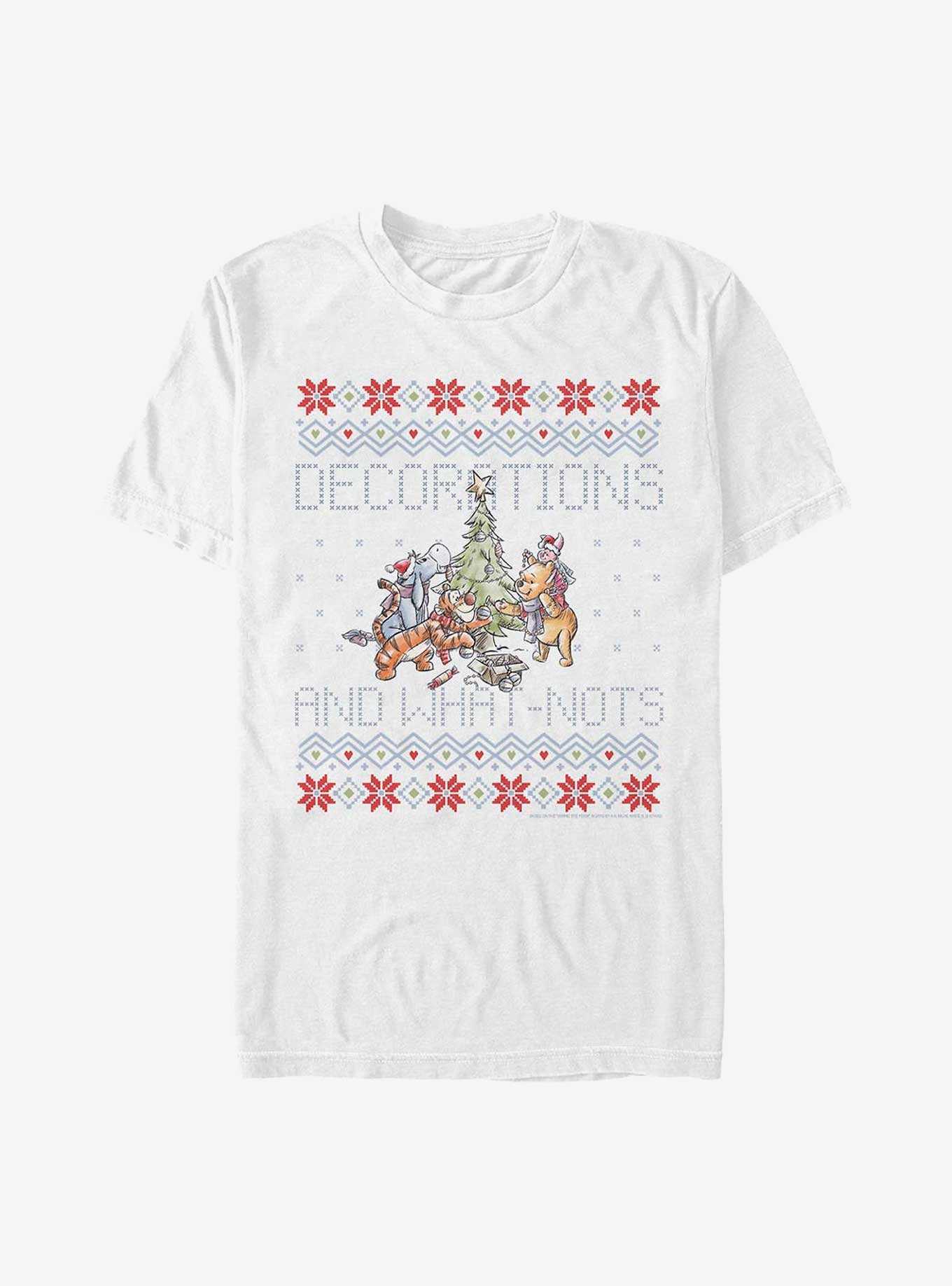 Disney Winnie The Pooh Decorations And What-Nots Ugly Christmas T-Shirt, , hi-res
