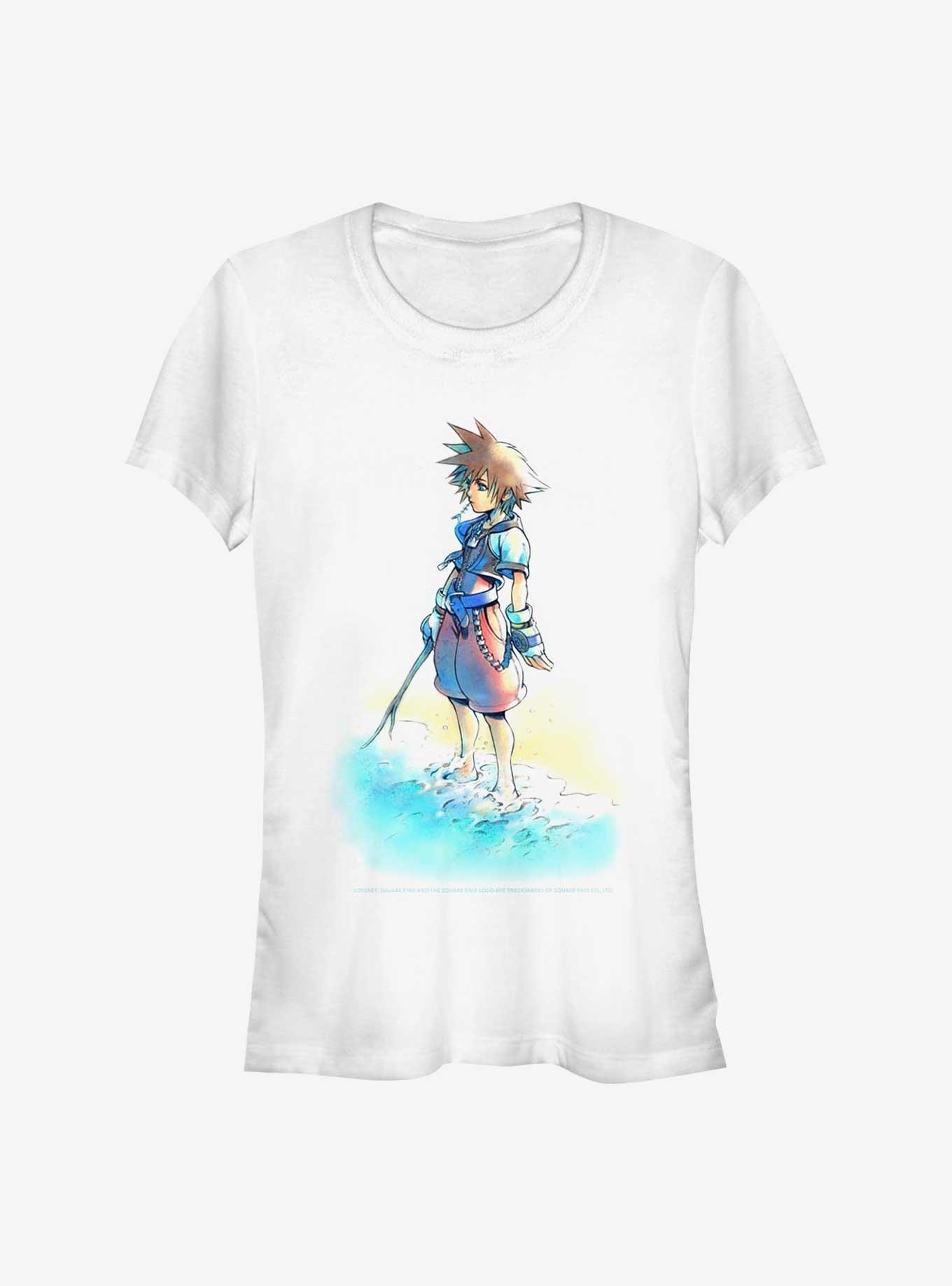 Disney Kingdom Hearts Beach Sora Girls T-Shirt