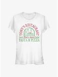 Disney Lady And The Tramp Tony's Restaurant Pasta & Pizza Girls T-Shirt, WHITE, hi-res