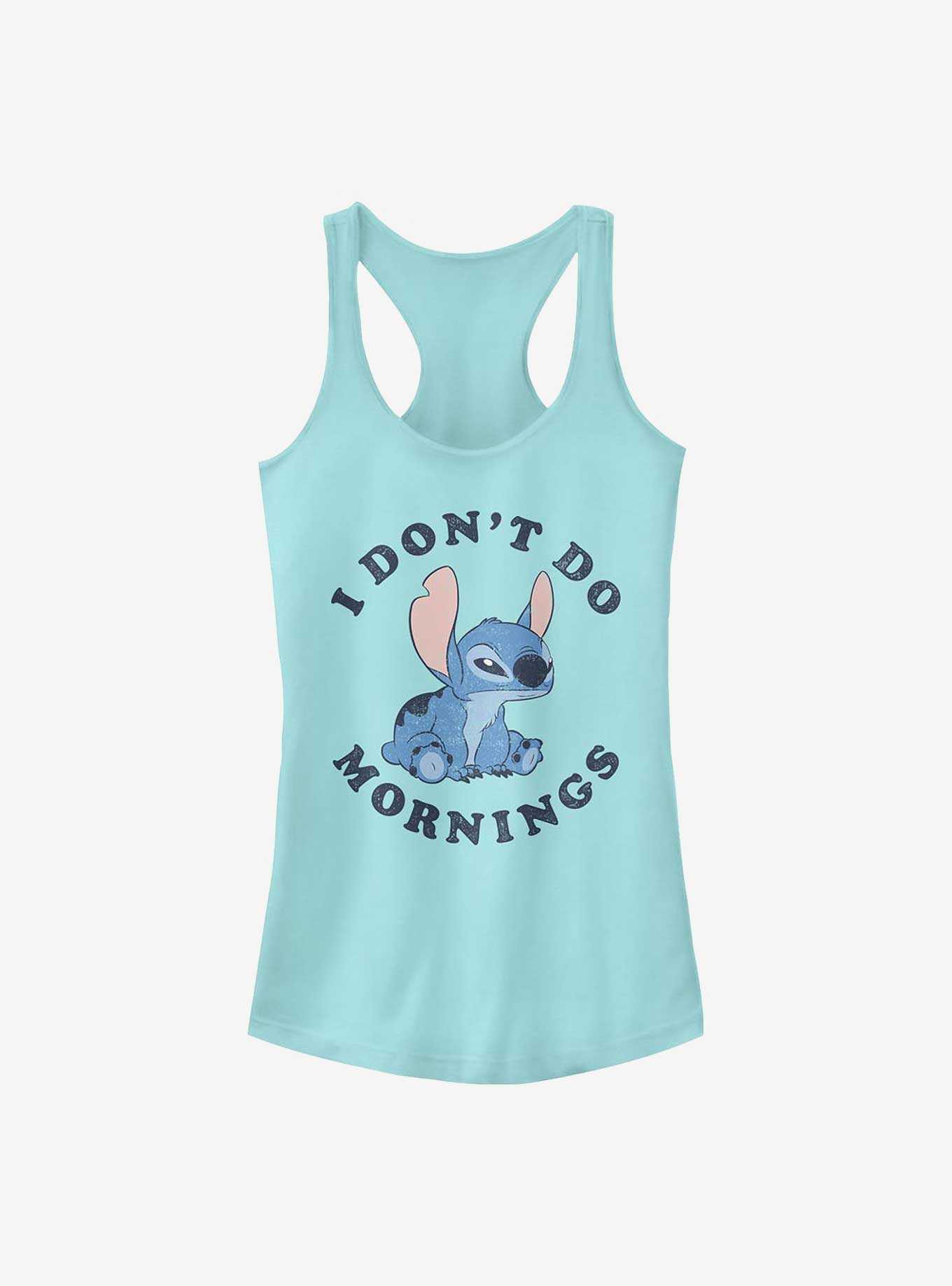 Disney Lilo And Stitch I Dont Do Mornings Girls Tank, , hi-res