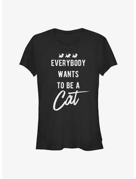Disney The Aristocats Everbody Wants To Be A Cat Girls T-Shirt, , hi-res