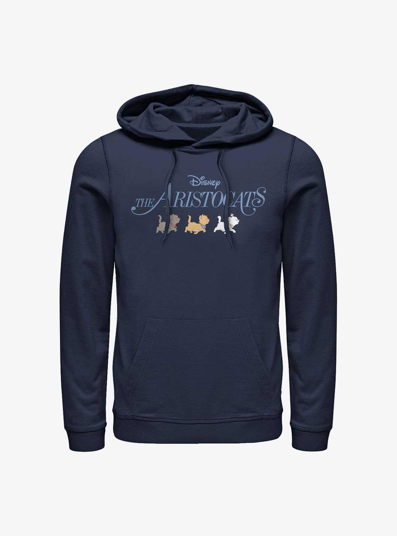 Disney The Aristocats Kitten Walk Logo Hoodie, NAVY, hi-res