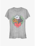 Disney The Aristocats Kitten Wreath Girls T-Shirt, ATH HTR, hi-res