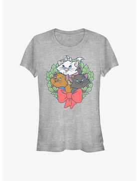 Disney The Aristocats Kitten Wreath Girls T-Shirt, ATH HTR, hi-res