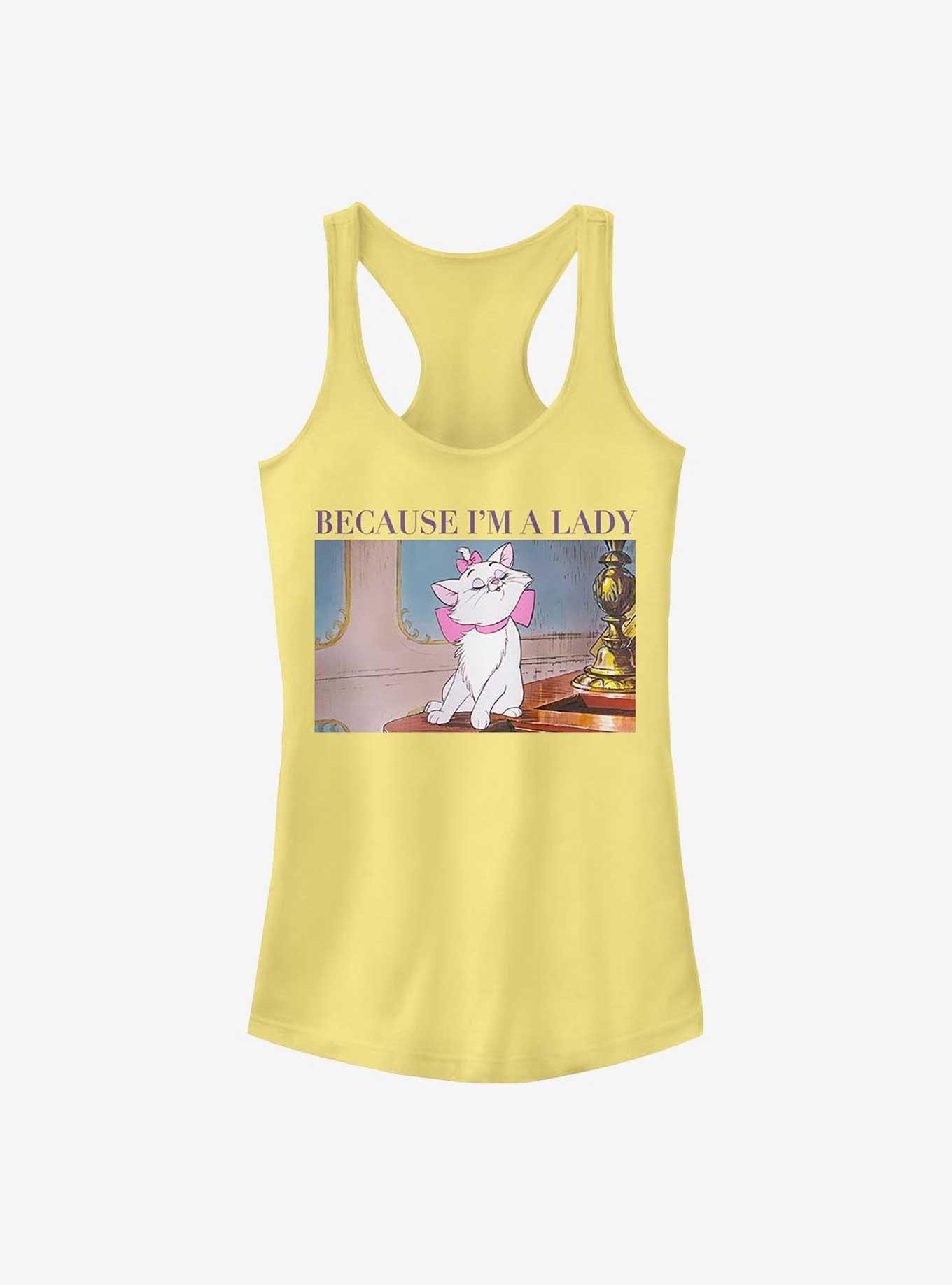 Disney The Aristocats Marie Because Im A Lady Girls Tank, BANANA, hi-res