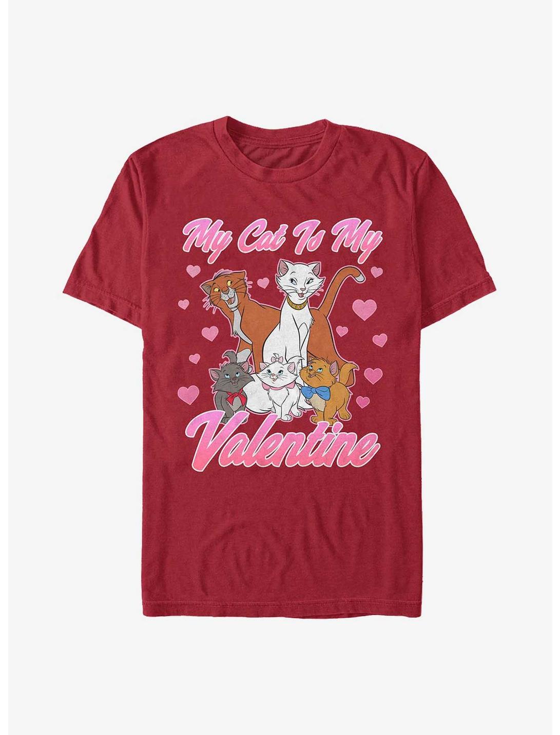 Disney The Aristocats My Cat Is My Valentine T-Shirt, CARDINAL, hi-res