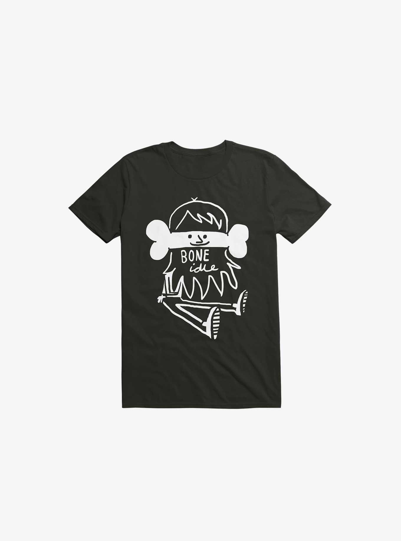 Bone Idle Black T-Shirt, , hi-res