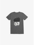 Cat Skull Asphalt Grey T-Shirt, ASPHALT, hi-res