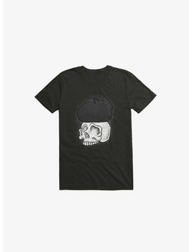 Cat Skull Black T-Shirt, , hi-res