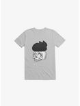 Cat Skull Ice Grey T-Shirt, ICE GREY, hi-res
