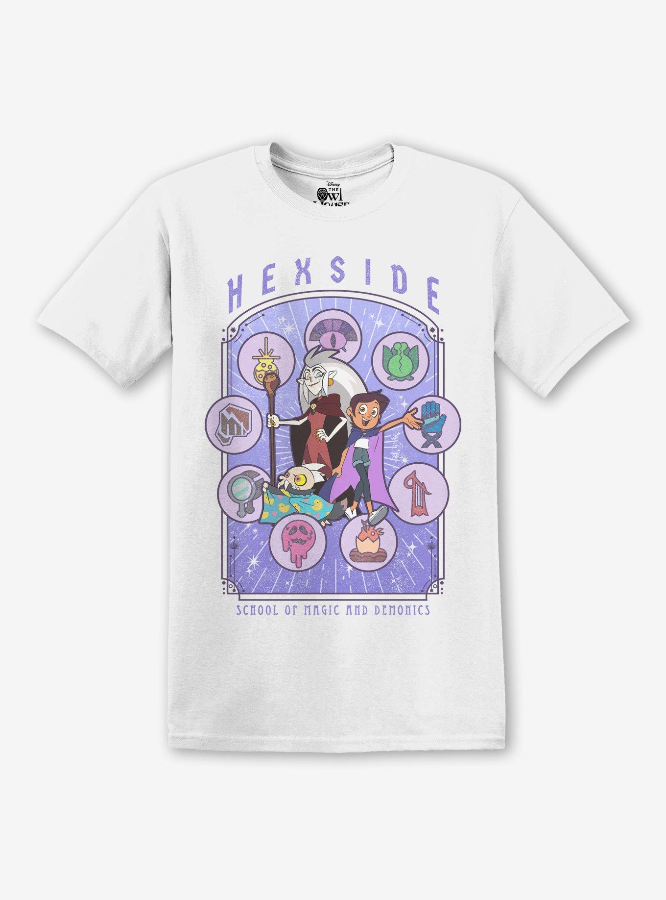 The Owl House Hexside School Of Magic And Demonics Boyfriend Fit Girls T-Shirt, MULTI, hi-res