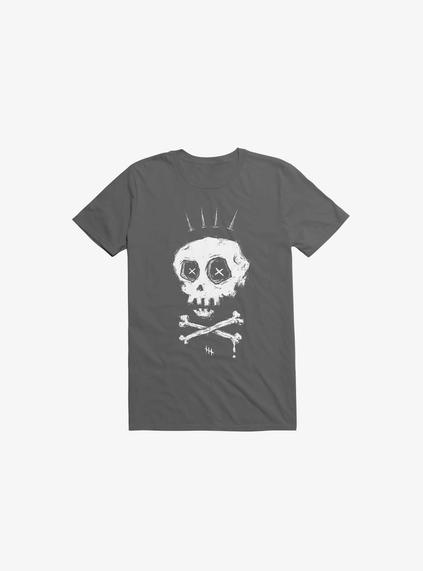 THRDLESS Crown Old Bones Asphalt Grey T-Shirt
