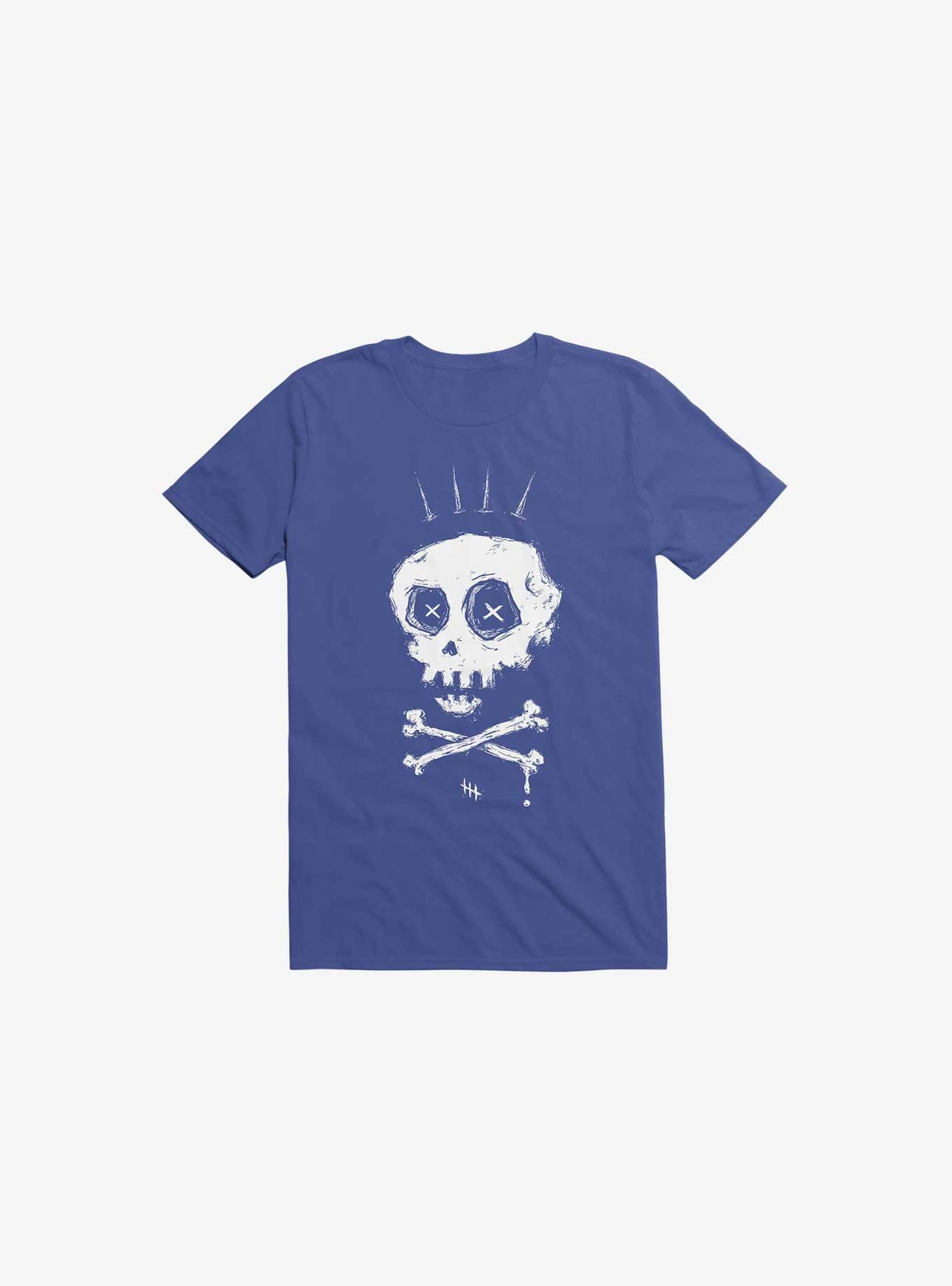 Crown Old Bones Royal Blue T-Shirt, ROYAL, hi-res