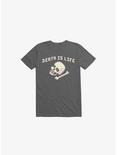 Death Is Life Skull Asphalt Grey T-Shirt, ASPHALT, hi-res