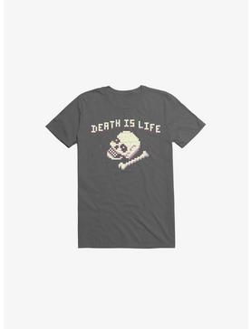 Death Is Life Skull Asphalt Grey T-Shirt, , hi-res