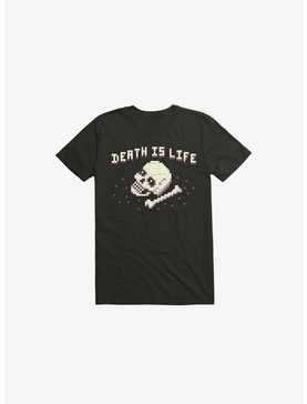 Death Is Life Skull Black T-Shirt, , hi-res