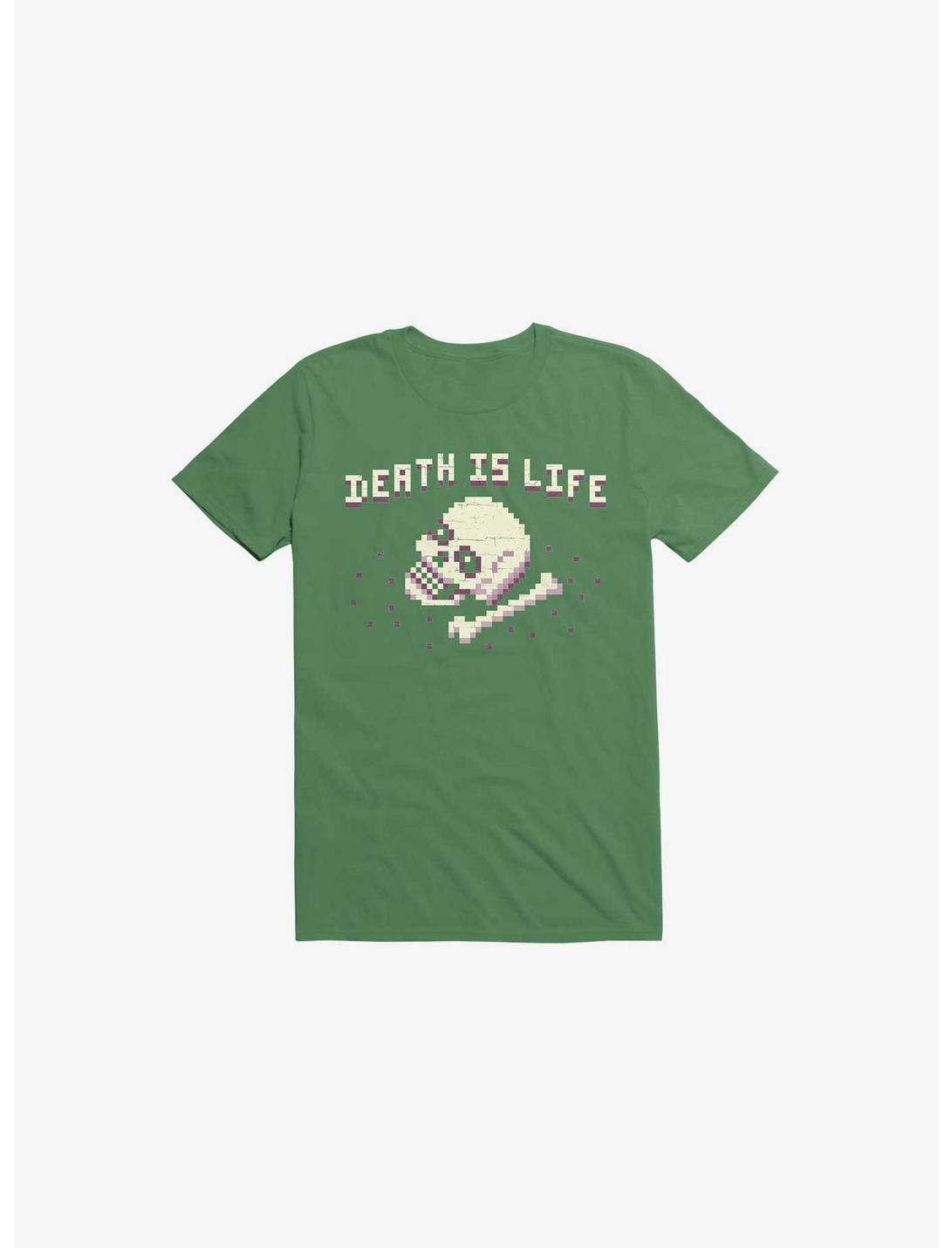 Death Is Life Skull Kelly Green T-Shirt, KELLY GREEN, hi-res
