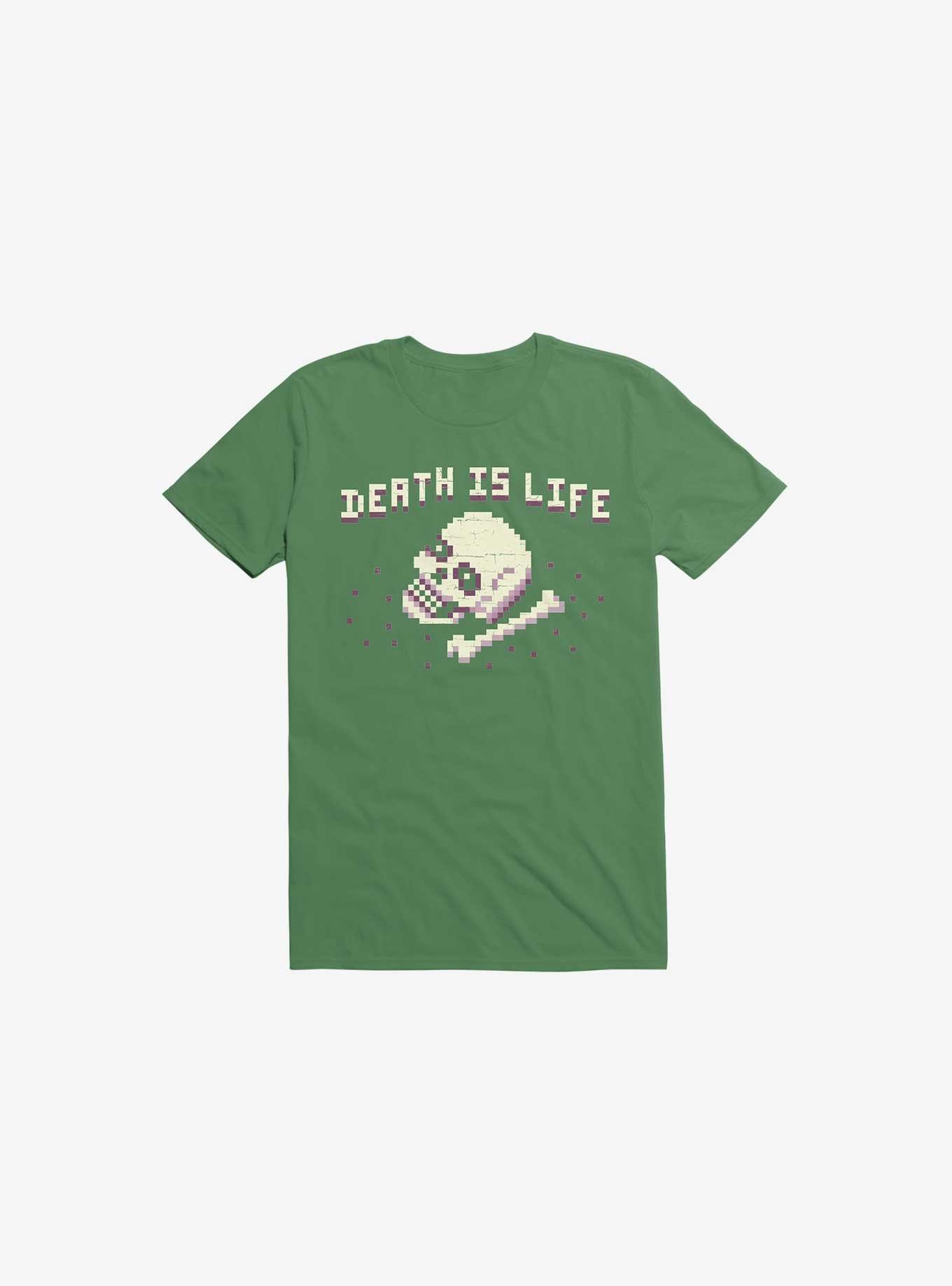 Death Is Life Skull Kelly Green T-Shirt, , hi-res