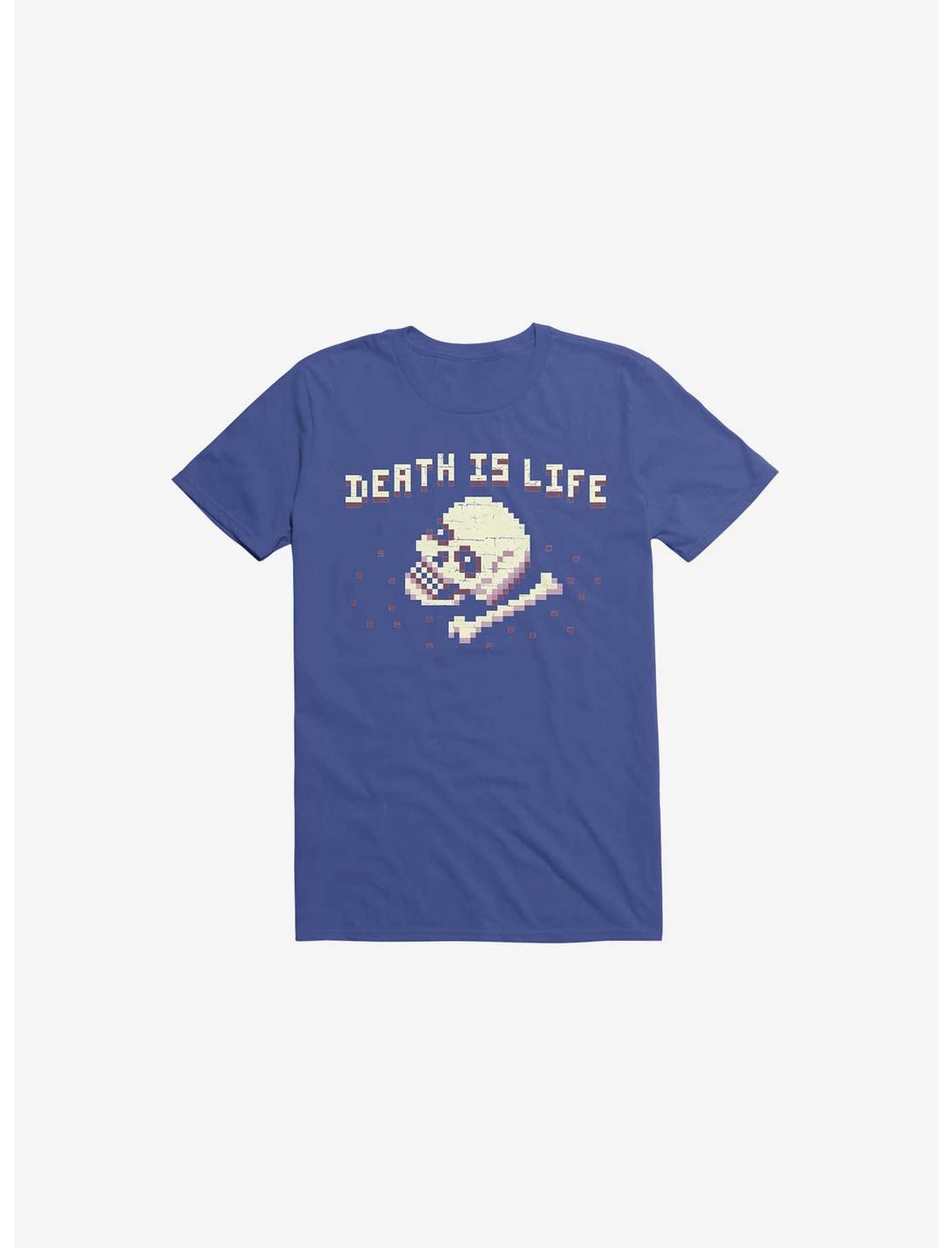 Death Is Life Skull Royal Blue T-Shirt, ROYAL, hi-res